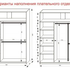 Шкаф-купе 1800 серии SOFT D1+D3+B2+PL1 (2 ящика+1штанга) профиль «Графит» в Нижнем Тагиле - nizhniy-tagil.mebel24.online | фото 7