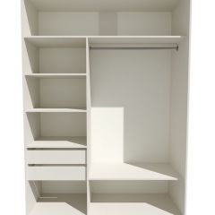 Шкаф-купе 1800 серии SOFT D6+D4+B2+PL2 (2 ящика+1штанга+1 полка) профиль «Капучино» в Нижнем Тагиле - nizhniy-tagil.mebel24.online | фото 2