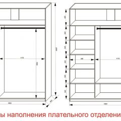 Шкаф-купе 1800 серии SOFT D6+D6+B2+PL3 (2 ящика+2штанги) профиль «Капучино» в Нижнем Тагиле - nizhniy-tagil.mebel24.online | фото 7