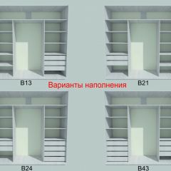 Шкаф-купе 1950 серии SILVER S3+S1+S4 B22+PL3 (по 2 ящика лев/прав+2 штанги) профиль «Серебро» в Нижнем Тагиле - nizhniy-tagil.mebel24.online | фото 5