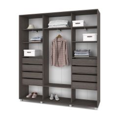 МАРТИН Шкаф-купе с зеркалом Анкор темный (2000*450) М402 в Нижнем Тагиле - nizhniy-tagil.mebel24.online | фото 4