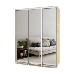 РОЛАНД Шкаф-купе с зеркалами Ирландский дуб (450*1700) Р473 в Нижнем Тагиле - nizhniy-tagil.mebel24.online | фото