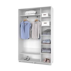 РОЛАНД Шкаф-купе с зеркалом Анкор светлый (450*1400) Р442 в Нижнем Тагиле - nizhniy-tagil.mebel24.online | фото 3