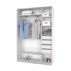 РОЛАНД Шкаф-купе с зеркалом Анкор светлый (450*1400) Р442 в Нижнем Тагиле - nizhniy-tagil.mebel24.online | фото 5