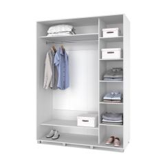 РОЛАНД Шкаф-купе с зеркалом Анкор светлый (600*1700) Р672 в Нижнем Тагиле - nizhniy-tagil.mebel24.online | фото 2