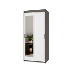 ТОМАС Шкаф-купе с зеркалом Анкор темный/светлый Т22 в Нижнем Тагиле - nizhniy-tagil.mebel24.online | фото