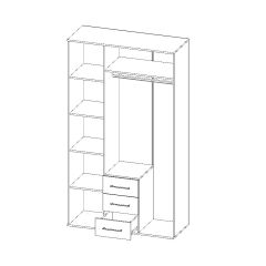 Шкаф Парма 3-х створчатый в Нижнем Тагиле - nizhniy-tagil.mebel24.online | фото 3