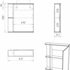 Шкаф-зеркало Норма 1-60 правый АЙСБЕРГ (DA1606HZ) в Нижнем Тагиле - nizhniy-tagil.mebel24.online | фото 8