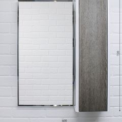 Шкаф-зеркало Uno 60 Дуб серый левый/правый Домино (DU1503HZ) в Нижнем Тагиле - nizhniy-tagil.mebel24.online | фото 7