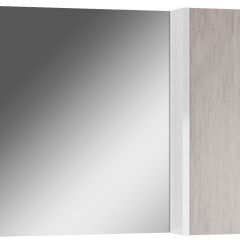 Шкаф-зеркало Uno 80 Дуб серый левый/правый Домино (DU1504HZ) в Нижнем Тагиле - nizhniy-tagil.mebel24.online | фото 1