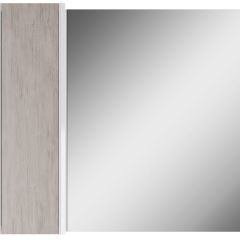 Шкаф-зеркало Uno 80 Дуб серый левый/правый Домино (DU1504HZ) в Нижнем Тагиле - nizhniy-tagil.mebel24.online | фото 2