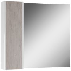 Шкаф-зеркало Uno 80 Дуб серый левый/правый Домино (DU1504HZ) в Нижнем Тагиле - nizhniy-tagil.mebel24.online | фото 6