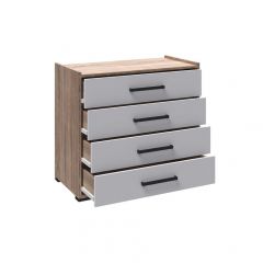 Спальня Соната Комод (Белый/Дуб крафт золотой) в Нижнем Тагиле - nizhniy-tagil.mebel24.online | фото 2