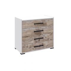 Спальня Соната Комод (Белый/Дуб юкон) в Нижнем Тагиле - nizhniy-tagil.mebel24.online | фото