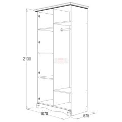 Спальный гарнитур Ольга-1Н (модульная) в Нижнем Тагиле - nizhniy-tagil.mebel24.online | фото 3