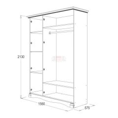 Спальный гарнитур Ольга-1Н (модульная) в Нижнем Тагиле - nizhniy-tagil.mebel24.online | фото 5