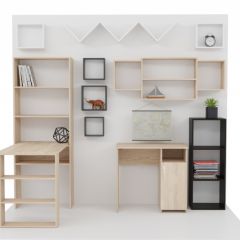 Стеллаж Элемент-1 (дуб сонома) в Нижнем Тагиле - nizhniy-tagil.mebel24.online | фото 4