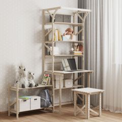 Стеллаж+стол со стойкой Конструктор Арт.СRСт2-1 в Нижнем Тагиле - nizhniy-tagil.mebel24.online | фото 4