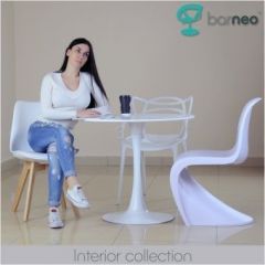 Стол Barneo T-3 Tulip style (RAL9003 белый, D90) в Нижнем Тагиле - nizhniy-tagil.mebel24.online | фото 5