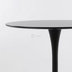 Стол Barneo T-3 Tulip style (RAL9017 черный, D100) в Нижнем Тагиле - nizhniy-tagil.mebel24.online | фото