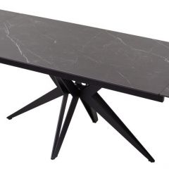 Стол FORIO 160 MATT BLACK MARBLE SOLID CERAMIC / BLACK, ®DISAUR в Нижнем Тагиле - nizhniy-tagil.mebel24.online | фото 5