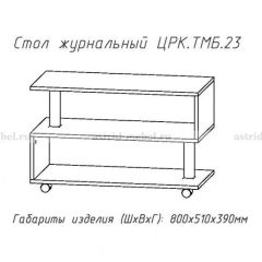 Стол журнальный №23 в Нижнем Тагиле - nizhniy-tagil.mebel24.online | фото 4