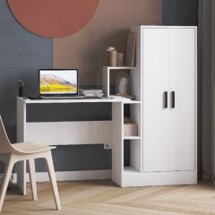 Стол компьютерный СКМ-1 ЛДСП Белый в Нижнем Тагиле - nizhniy-tagil.mebel24.online | фото