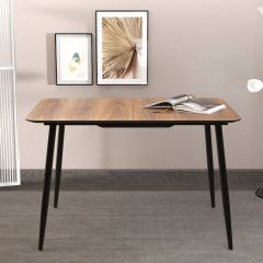 Стол Корсика В1 (дуб Вотан/черный) в Нижнем Тагиле - nizhniy-tagil.mebel24.online | фото 2