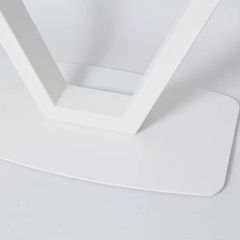 Стол Лотус раздвижной со стеклом (белый) в Нижнем Тагиле - nizhniy-tagil.mebel24.online | фото 2