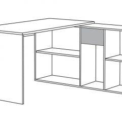 Стол письменный Лайт 03.245 F (белый) в Нижнем Тагиле - nizhniy-tagil.mebel24.online | фото 3