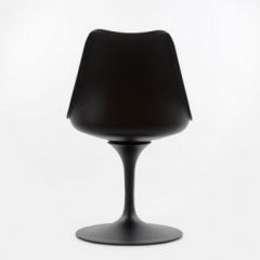 Стул Barneo N-8 Tulip style черный с красной подушкой в Нижнем Тагиле - nizhniy-tagil.mebel24.online | фото 3