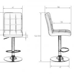 Стул барный DOBRIN KRUGER LM-5009 (черный) в Нижнем Тагиле - nizhniy-tagil.mebel24.online | фото 2