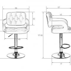 Стул барный DOBRIN TIESTO LM-3460 (черный) в Нижнем Тагиле - nizhniy-tagil.mebel24.online | фото 3
