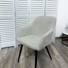 Стул BRANDY WZ2042-19 галечный серый фактурный велюр/ черный каркас М-City в Нижнем Тагиле - nizhniy-tagil.mebel24.online | фото 5