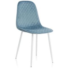 Стул на металлокаркасе на металлокаркасе Capri blue / white в Нижнем Тагиле - nizhniy-tagil.mebel24.online | фото