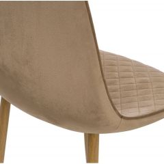 Стул на металлокаркасе на металлокаркасе Capri dark beige / wood в Нижнем Тагиле - nizhniy-tagil.mebel24.online | фото 6