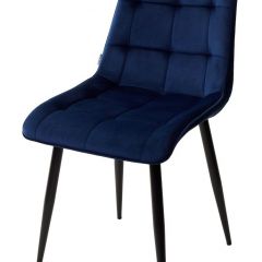 Стул CHIC BLUVEL-86 NAVY BLUE / черный каркас М-City в Нижнем Тагиле - nizhniy-tagil.mebel24.online | фото