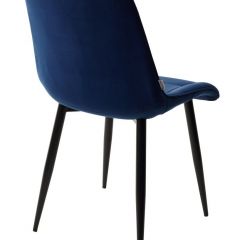 Стул CHIC BLUVEL-86 NAVY BLUE / черный каркас М-City в Нижнем Тагиле - nizhniy-tagil.mebel24.online | фото 3