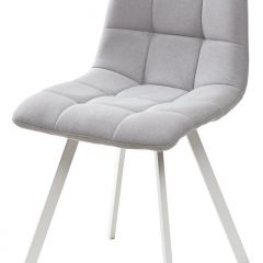 Стул CHILLI SQUARE UF860-02B серо-голубой, ткань/ белый каркас М-City в Нижнем Тагиле - nizhniy-tagil.mebel24.online | фото