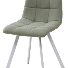 Стул CHILLI SQUARE UF860-11B мятный, ткань/ белый каркас М-City в Нижнем Тагиле - nizhniy-tagil.mebel24.online | фото