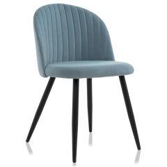 Стул на металлокаркасе Gabi 1 light blue / black в Нижнем Тагиле - nizhniy-tagil.mebel24.online | фото