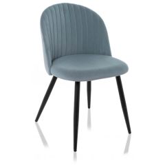 Стул на металлокаркасе Gabi 1 light blue / black в Нижнем Тагиле - nizhniy-tagil.mebel24.online | фото 2