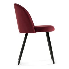 Стул на металлокаркасе Gabi 1 wine red / black в Нижнем Тагиле - nizhniy-tagil.mebel24.online | фото 2