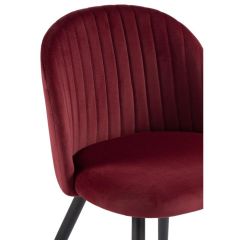 Стул на металлокаркасе Gabi 1 wine red / black в Нижнем Тагиле - nizhniy-tagil.mebel24.online | фото 4