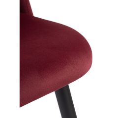 Стул на металлокаркасе Gabi 1 wine red / black в Нижнем Тагиле - nizhniy-tagil.mebel24.online | фото 5