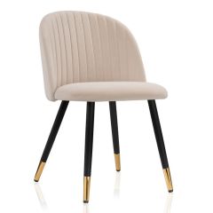 Стул на металлокаркасе Gabi beige / black / gold в Нижнем Тагиле - nizhniy-tagil.mebel24.online | фото