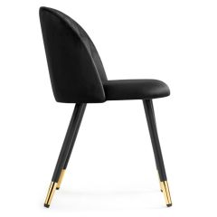 Стул на металлокаркасе Gabi black / black / gold в Нижнем Тагиле - nizhniy-tagil.mebel24.online | фото 3