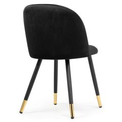 Стул на металлокаркасе Gabi black / black / gold в Нижнем Тагиле - nizhniy-tagil.mebel24.online | фото 4