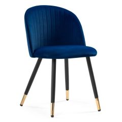 Стул на металлокаркасе Gabi dark blue / black / gold в Нижнем Тагиле - nizhniy-tagil.mebel24.online | фото