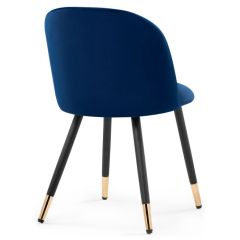 Стул на металлокаркасе Gabi dark blue / black / gold в Нижнем Тагиле - nizhniy-tagil.mebel24.online | фото 4